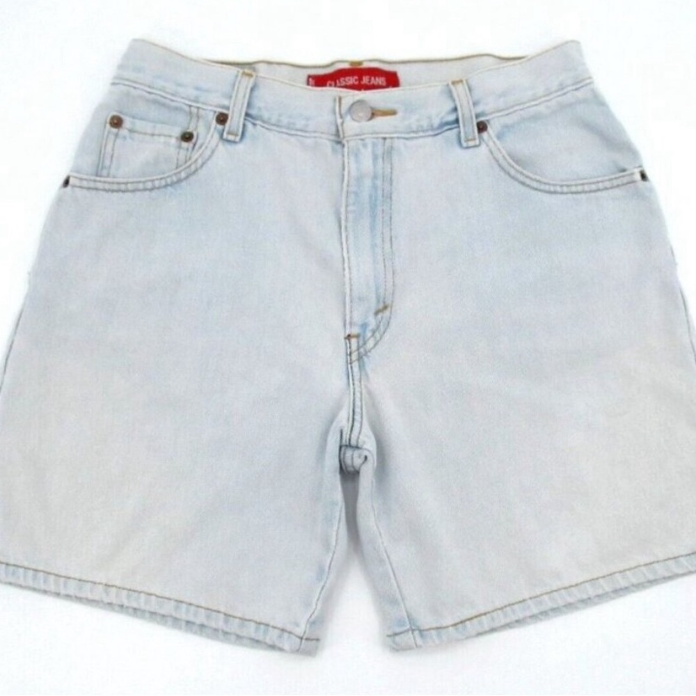 Vtg Y2K Levi’s Jean Shorts Women’s Size 10 Mis Light Blue Denim Classic Fit